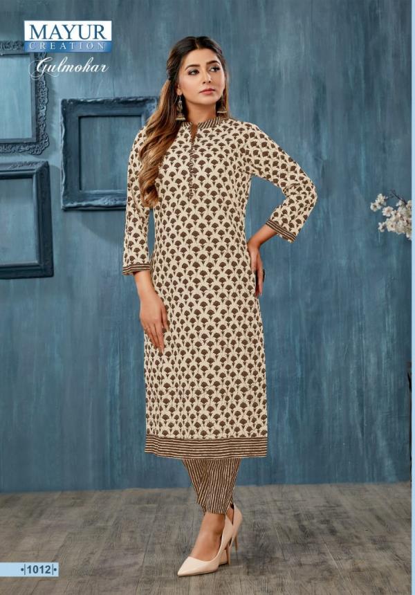 Mayur Gulmohar Vol-1 Cotton Exclusive Designer Kurti With Pant Collection